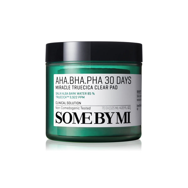 AHA, BHA, PHA 30 Days Miracle Truecica Clear Pad 125ML - Compresses purifiantes