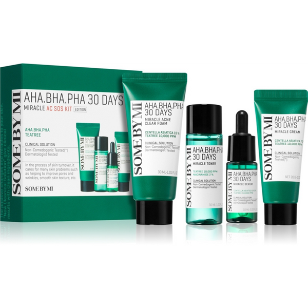 AHA, BHA, PHA 30 Days Miracle AC SOS Kit SET - Kit de soin anti-acn¨¦