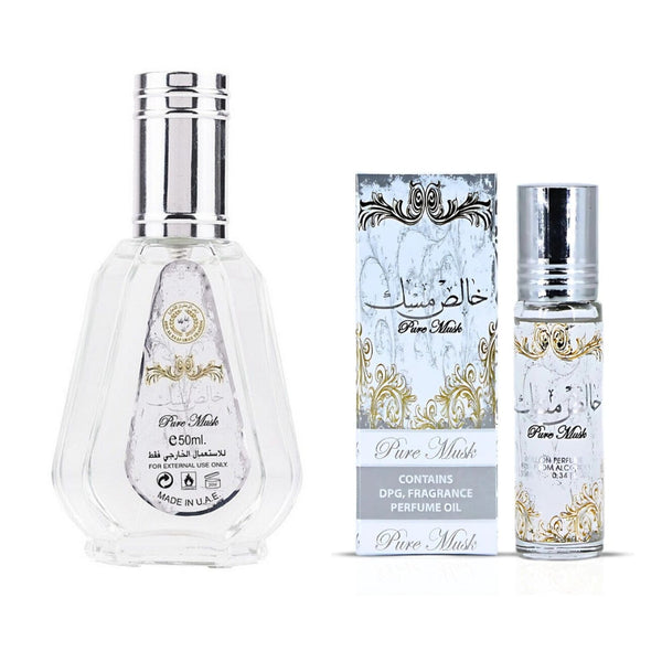Lattafa - Pure Musk 50ml Eau de parfum & Roll on Musc Pure Musk 10ml