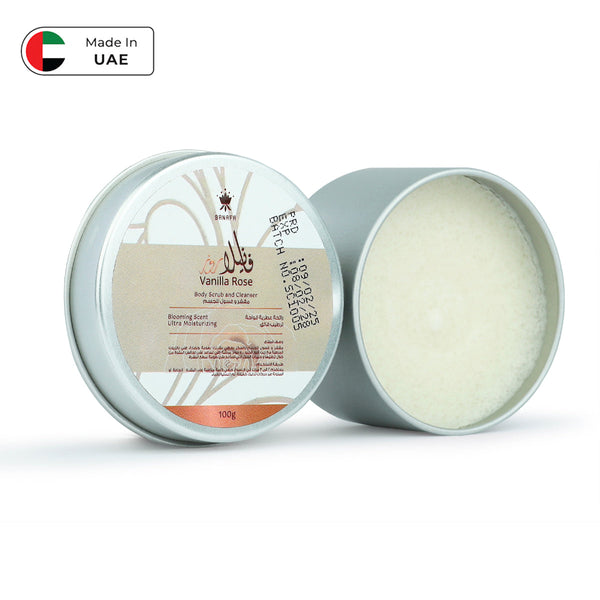 BUABED BANAFA - Vanilla Rose 100GM Gommage Corporel & Nettoyant